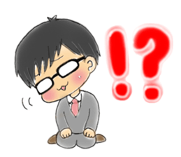 Glasses men's everyday sticker #8818630