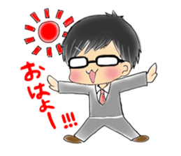 Glasses men's everyday sticker #8818641