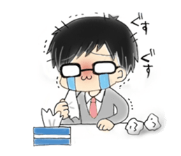 Glasses men's everyday sticker #8818642