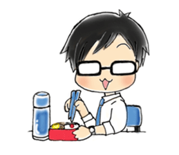 Glasses men's everyday sticker #8818645