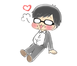 Glasses men's everyday sticker #8818647