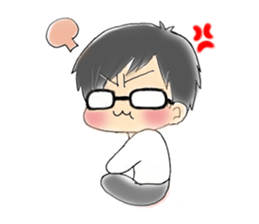 Glasses men's everyday sticker #8818651