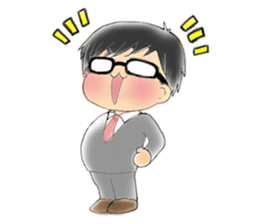 Glasses men's everyday sticker #8818652