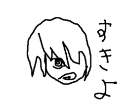 japanese girl moe sticker #8819067