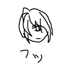 japanese girl moe sticker #8819079