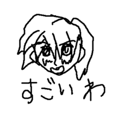 japanese girl moe sticker #8819100