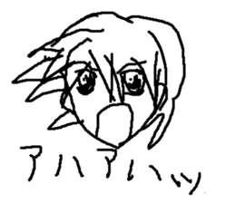 japanese girl moe sticker #8819105