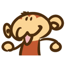 The monkey graffiti stickers sticker #8820766