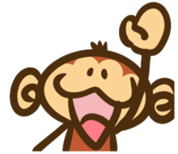 The monkey graffiti stickers sticker #8820768