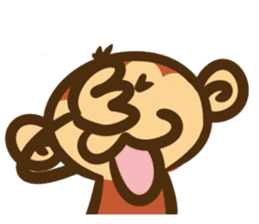 The monkey graffiti stickers sticker #8820772