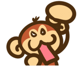The monkey graffiti stickers sticker #8820787