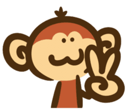 The monkey graffiti stickers sticker #8820790
