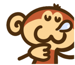 The monkey graffiti stickers sticker #8820792