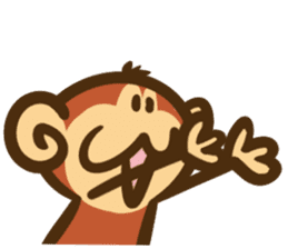 The monkey graffiti stickers sticker #8820793