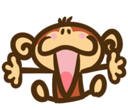 The monkey graffiti stickers sticker #8820798