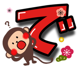 Large letters Sticker(Happy New Year) sticker #8820950