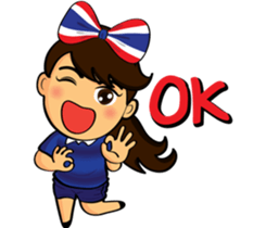 Thailand cheer girl Ver.2 sticker #8821203
