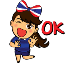 Thailand cheer girl Ver.2 sticker #8821203