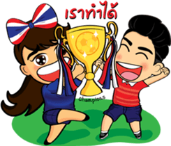 Thailand cheer girl Ver.2 sticker #8821239