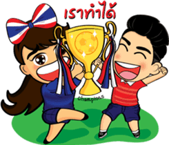 Thailand cheer girl Ver.2 sticker #8821239