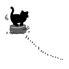 Life of the black cat sticker #8822797