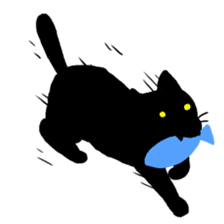 Life of the black cat sticker #8822798