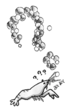 monochrome crawfish sticker #8823843