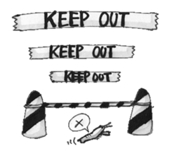 monochrome crawfish sticker #8823848