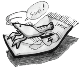 monochrome crawfish sticker #8823863