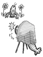 monochrome crawfish sticker #8823872