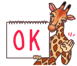 AD giraffe. sticker #8824842