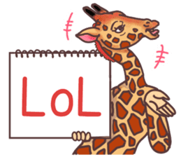 AD giraffe. sticker #8824846