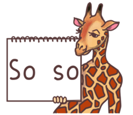 AD giraffe. sticker #8824849