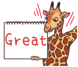 AD giraffe. sticker #8824851