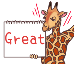 AD giraffe. sticker #8824851