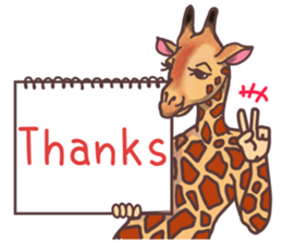 AD giraffe. sticker #8824854