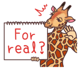 AD giraffe. sticker #8824858