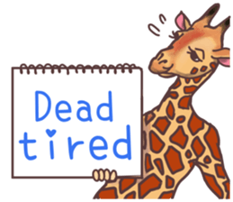 AD giraffe. sticker #8824865