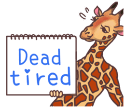 AD giraffe. sticker #8824865
