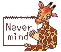 AD giraffe. sticker #8824867