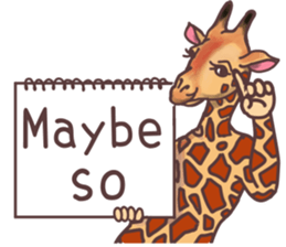 AD giraffe. sticker #8824870