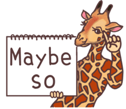 AD giraffe. sticker #8824870
