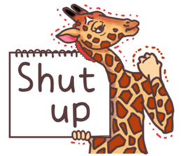 AD giraffe. sticker #8824872