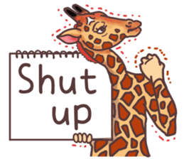 AD giraffe. sticker #8824872