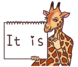 AD giraffe. sticker #8824879