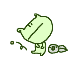 Cute frog stickers sticker #8825092