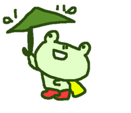 Cute frog stickers sticker #8825094
