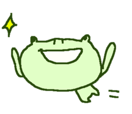 Cute frog stickers sticker #8825099
