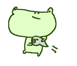 Cute frog stickers sticker #8825114