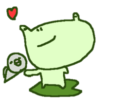 Cute frog stickers sticker #8825119